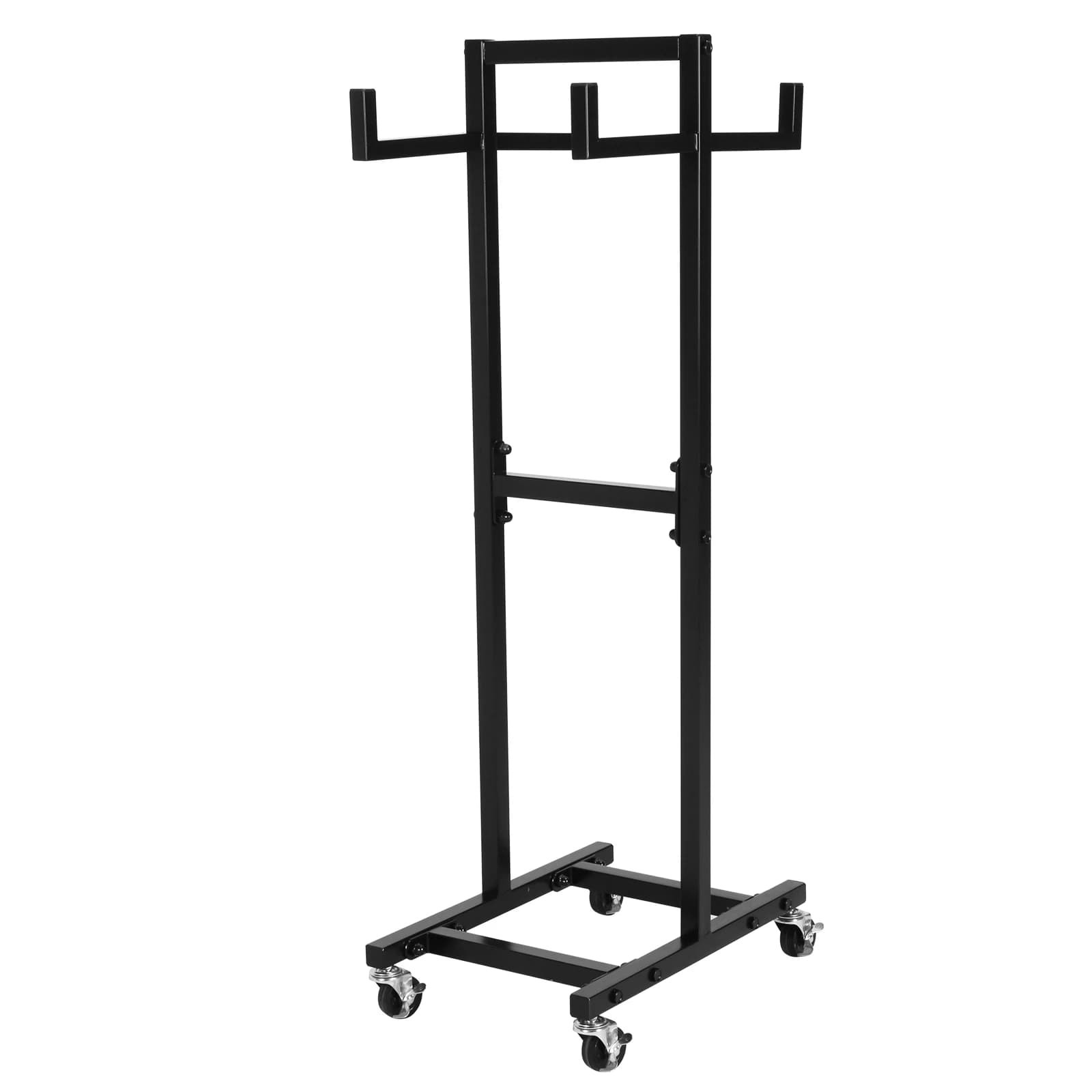 39.37 inch cord trolley for jumping and gym rings with wheels, space saving, for home, gym, office
