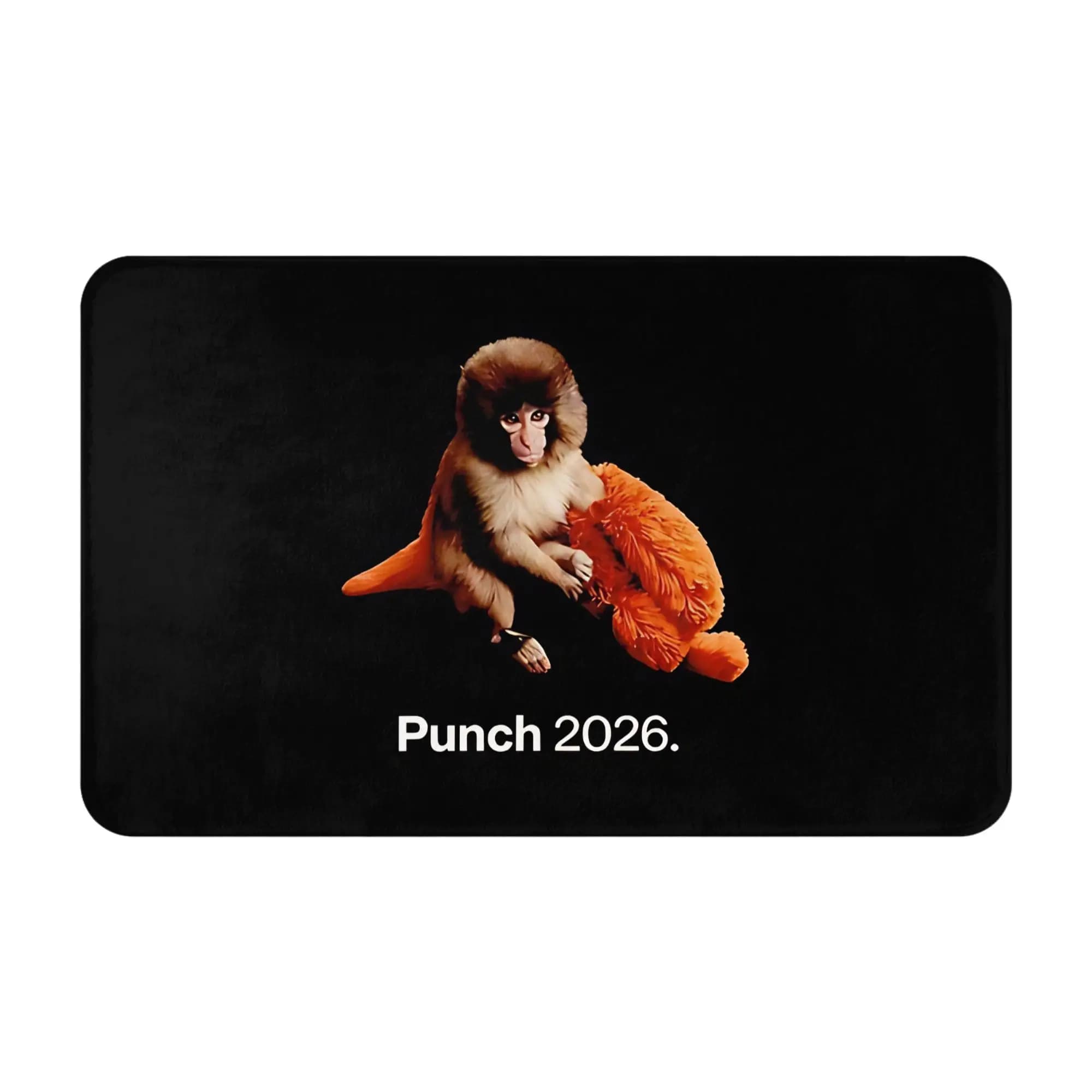 Tappeto Decorativo Team Punch Baby Monkey Punch, Tappetino per Camera da Letto, Zerbino Punch Monkey, Tappeto per Soggiorno, Tappetino per Ingresso, Decorazione per la Casa