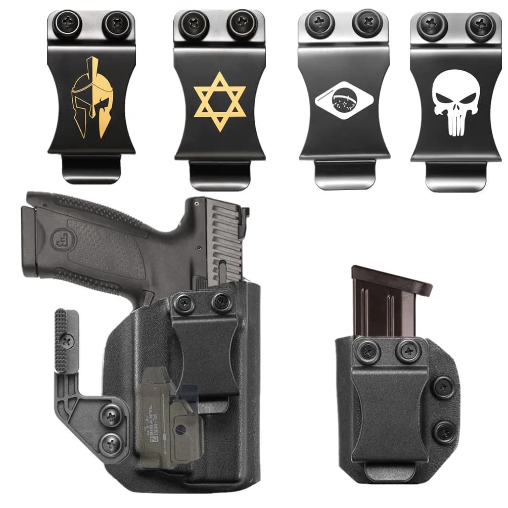 Kydex inner mesh for CZ P10 c Olight PL Mini 2 Valkyrie torch 800 lumens hidden magazine holder Flap Claw