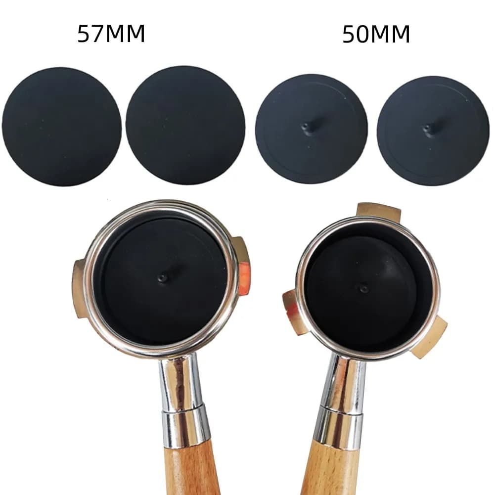 2 pz 50/57mm Cieco Backflush Disco di Pulizia In Gomma Disco Inserto Per Macchina Espresso Portafiltro controlavaggio Guarnizione