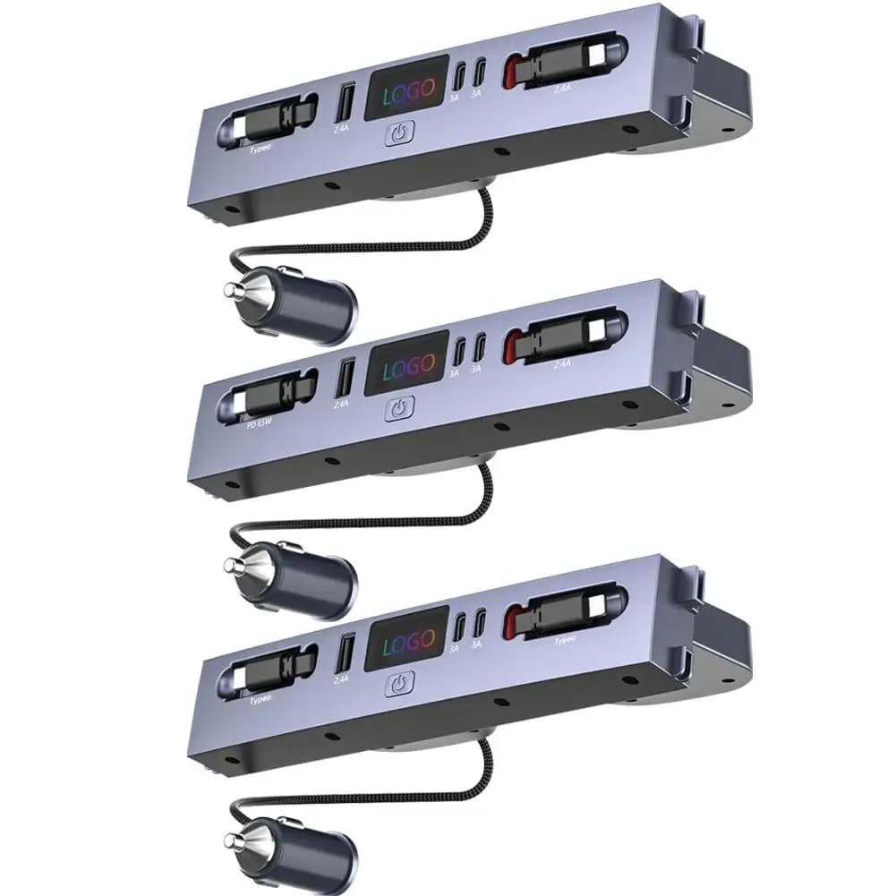 Per Tesla Highland 65W Caricatore ad alta velocità USB Shunt Docking Station Adattatore Distributore di alimentazione Extender per modello Y Junip