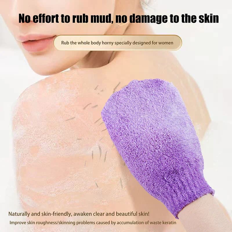 Guanto Esfoliante per Massaggio Corpo, Spugna da Bagno, Guanto Doccia, Panno per Lavaggio Pelle, Scrubber per Doccia, Scrub per Schiena, Guanto Idratante per Spa