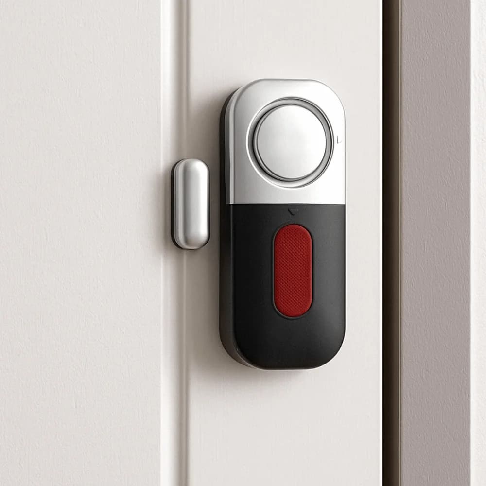 Sensore Magnetico Antifurto, Rilevatore ad Alto Decibel, Sistema Magnetico per Porte in Plastica, Allarme Wireless Intelligente ad Alto Decibel