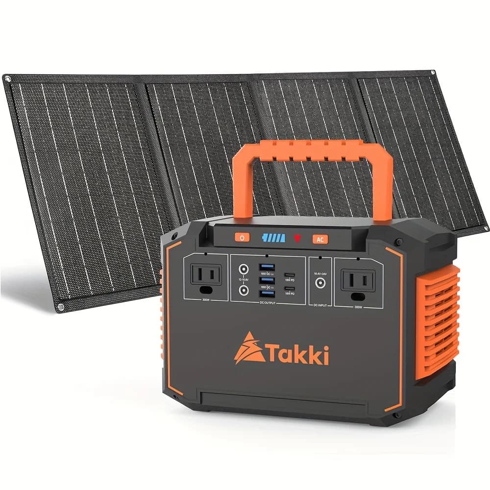 Generatore Solare Portatile 350W/150W di Picco, Pannelli Solari 40W/30W/21W (Opzionali), Power Bank Solare 240Wh/111Wh/88.8Wh con Porte AC DC USB per Campeggio, Tende, Emergenze, Uso Domestico Esterno, CPAP, Ventilatori, Laptop, Regali