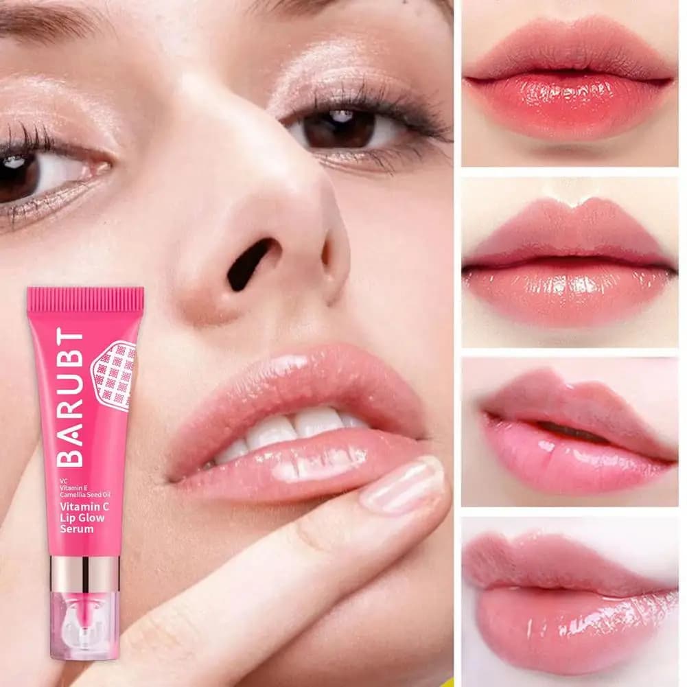 Lip Burial Serum Fruit Lip Oil Transparent Full Lip Moisturizing Lips Plumper with Vitamin C Lips Nutrient Lip Care Supplies