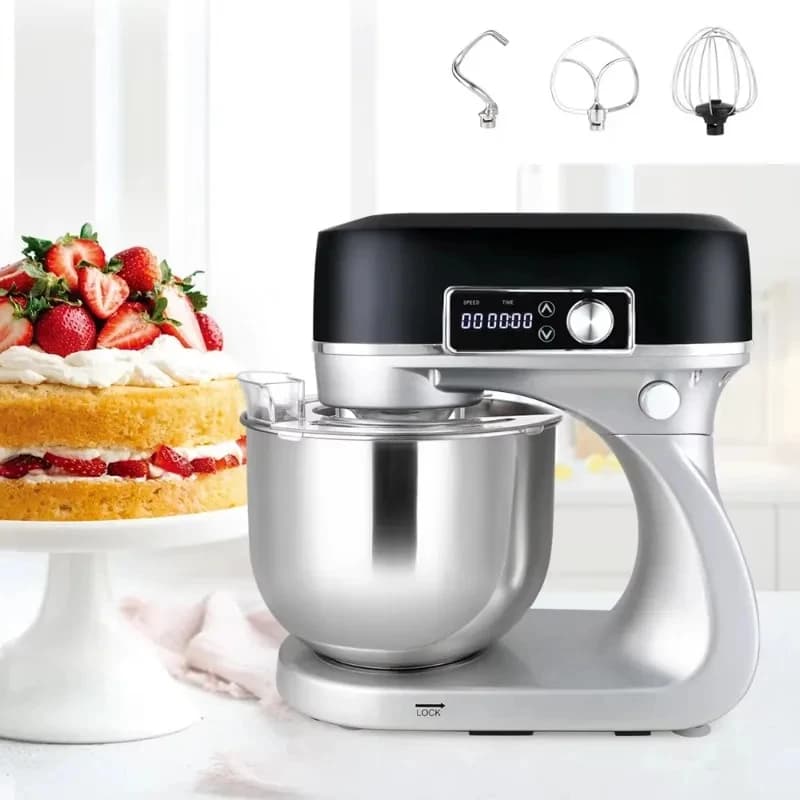 Kitchen Professional Automatic 6.5L 7L 8L Stand Mixer 10+0 with LED Display Cake Dough Food Blender