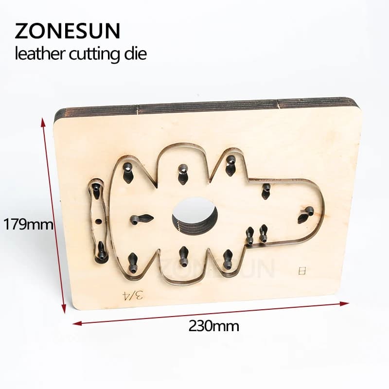 ZONESUN AHS Customized Handbag DIY Leather Coin Holder Punching Cutting Die Bag Pendant Wallet Cut Mold Leather Cutter Knife Die