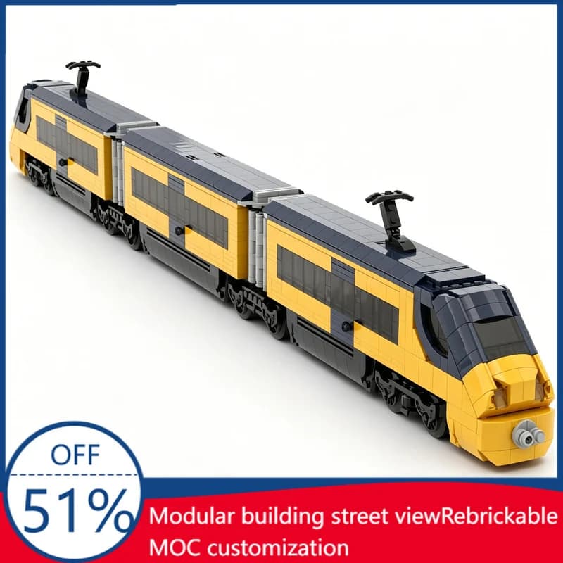 1946Pcs High Speed Train City Minifig Scale RC NS Livery Motorized Custom Building Blocks Train Model Educational Toy Collectors