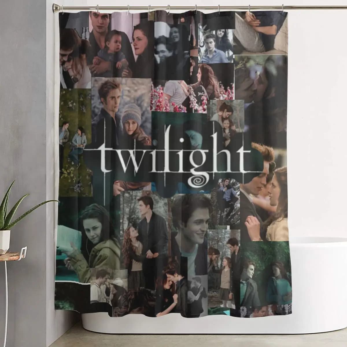 Tenda da doccia Edward Cullen Twilight, tende da bagno impermeabili in poliestere con ganci