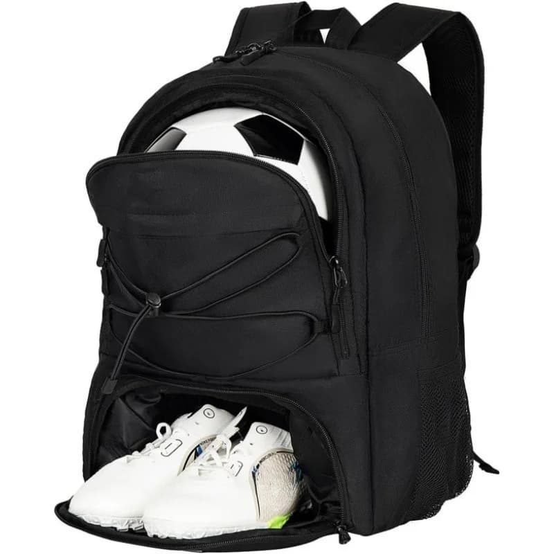 Zaino da calcio Zaino da viaggio con cuscino sportivo Borsa da scuola per studenti Porta scarpe da uomo