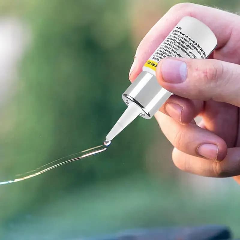 Kit di riparazione per parabrezza in vetro, strumento fai-da-te per la riparazione di vetri auto, liquido per la riparazione di vetri auto, per riparare vetri auto schiacciati.