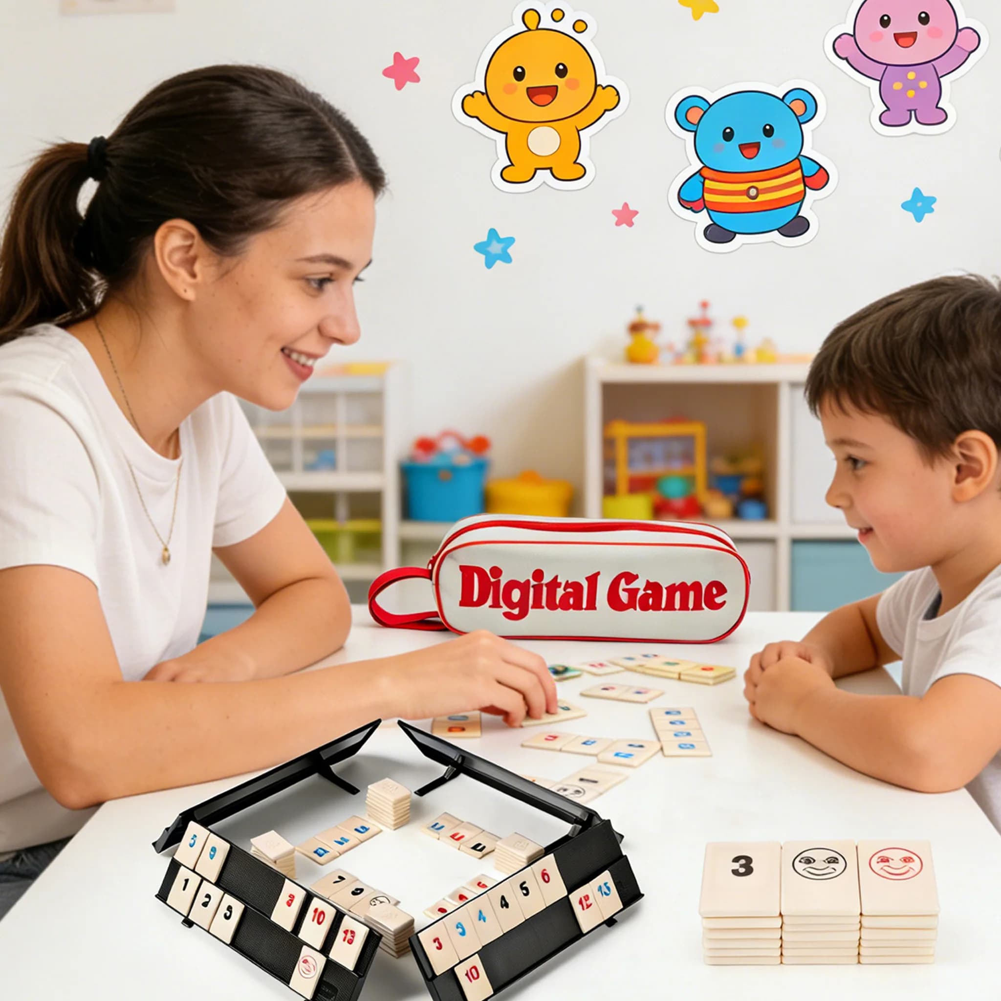 2026 New Best-Selling Toys Travel Rummy Set Rummikub Casual Party Brain Games Table Games Pull Games Chess Number Pairing Gifts