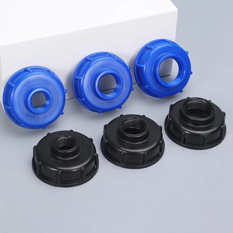 Adattatore per Serbatoio IBC Resistente, Raccordo Filettato S60X6 a Connettore per Tubo da Giardino da 1/2" 3/4" 1", Valvola di Ricambio per Serbatoio IBC