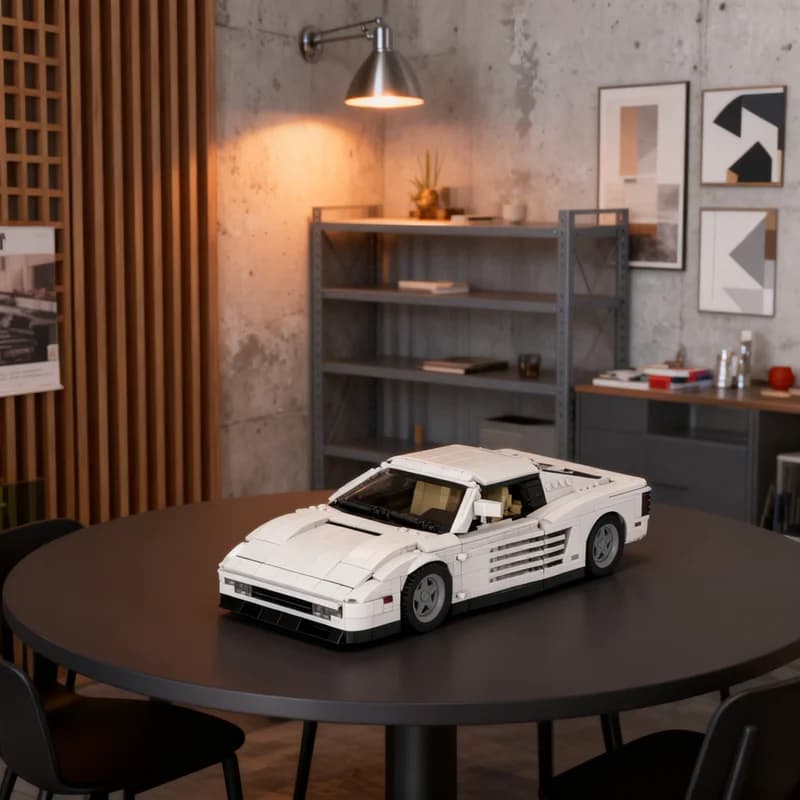 1484pcs MOC Sonny S Testarossa Icons Model Building Blocks DIY Gift Creative Collectible Display Decor Premium Adult Kids Desk