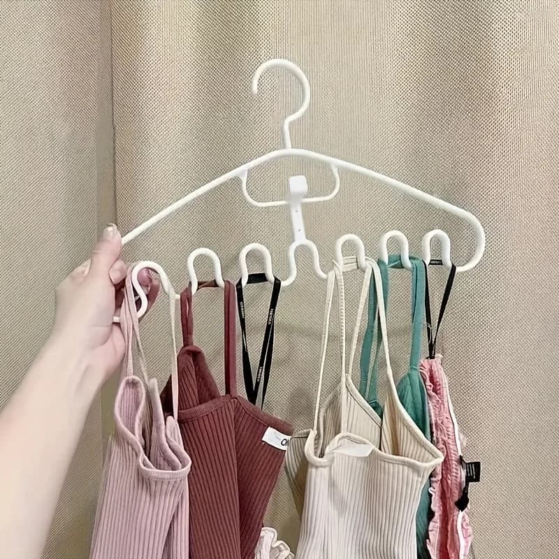 10 pezzi di design a onde in plastica appendiabiti salvaspazio sciarpa accessorio organizzatore camera da letto lavanderia armadio organizzazione deposito domestico
