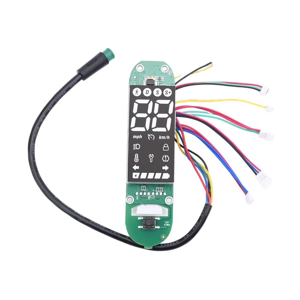 Electric Scooter Turn Signal Display Dashboard Meter Circuit Board 6 Wire Green Plastic Replacement Part For Xiaomi For