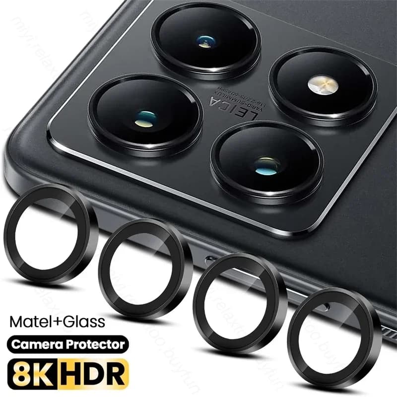 Custodia protettiva per fotocamera in lega di alluminio per Xiaomi 14T 13T Pro Poco F6 X6 Pro Custodia in vetro per obiettivo ad anello in metallo