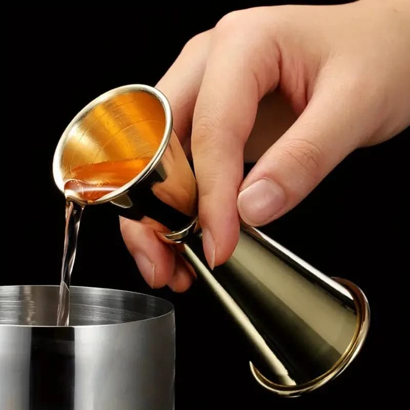 Cocktail Wine Shaker Misura Tazza 30/60ml -304 Acciaio inossidabile Doppio colpo Bevanda Spirito Misura Jigger Forniture da cucina Strumenti Bar