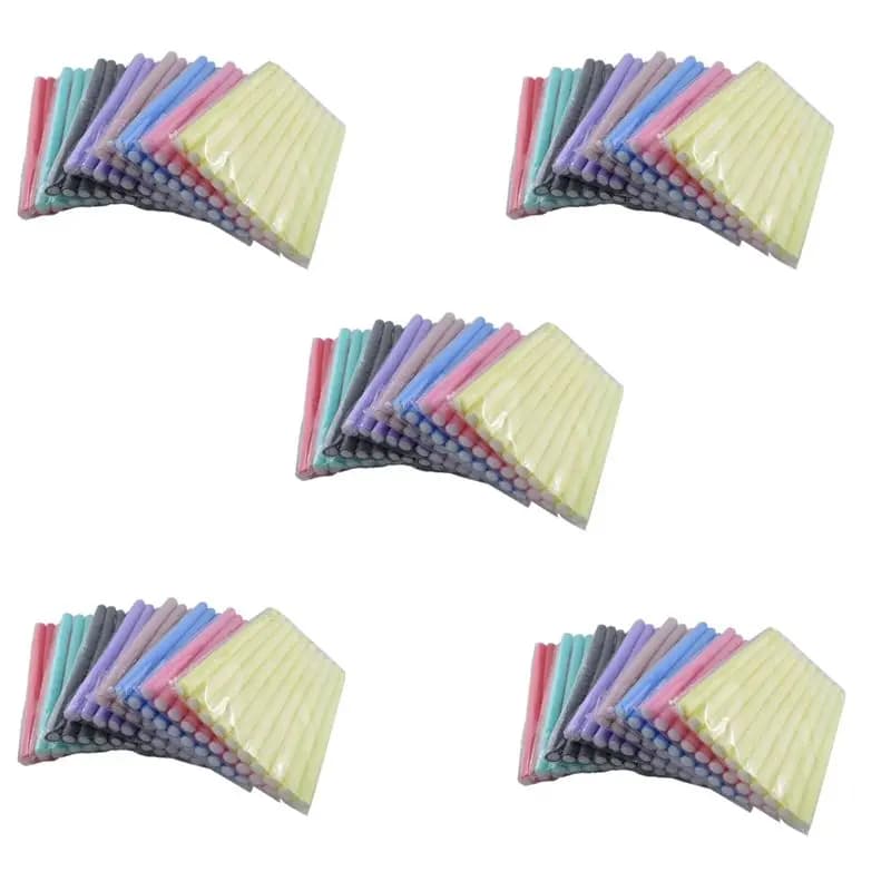 A84X-50 Pieces Set of Bigodini Morbids in Elastic Rhythm, Fa-da-Te Tool for Hair Styling, Women Accessories