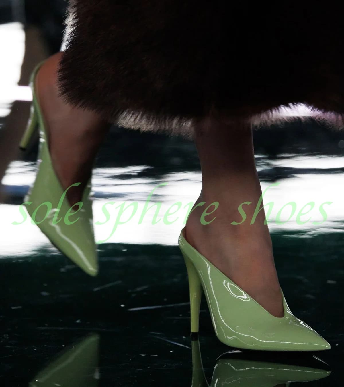 Women White Pu Peep Toe V Cut Out Slingback Ankle Strap Chunky High Heel Sandals Minimalist Evening Office Formal Pumps Buckle