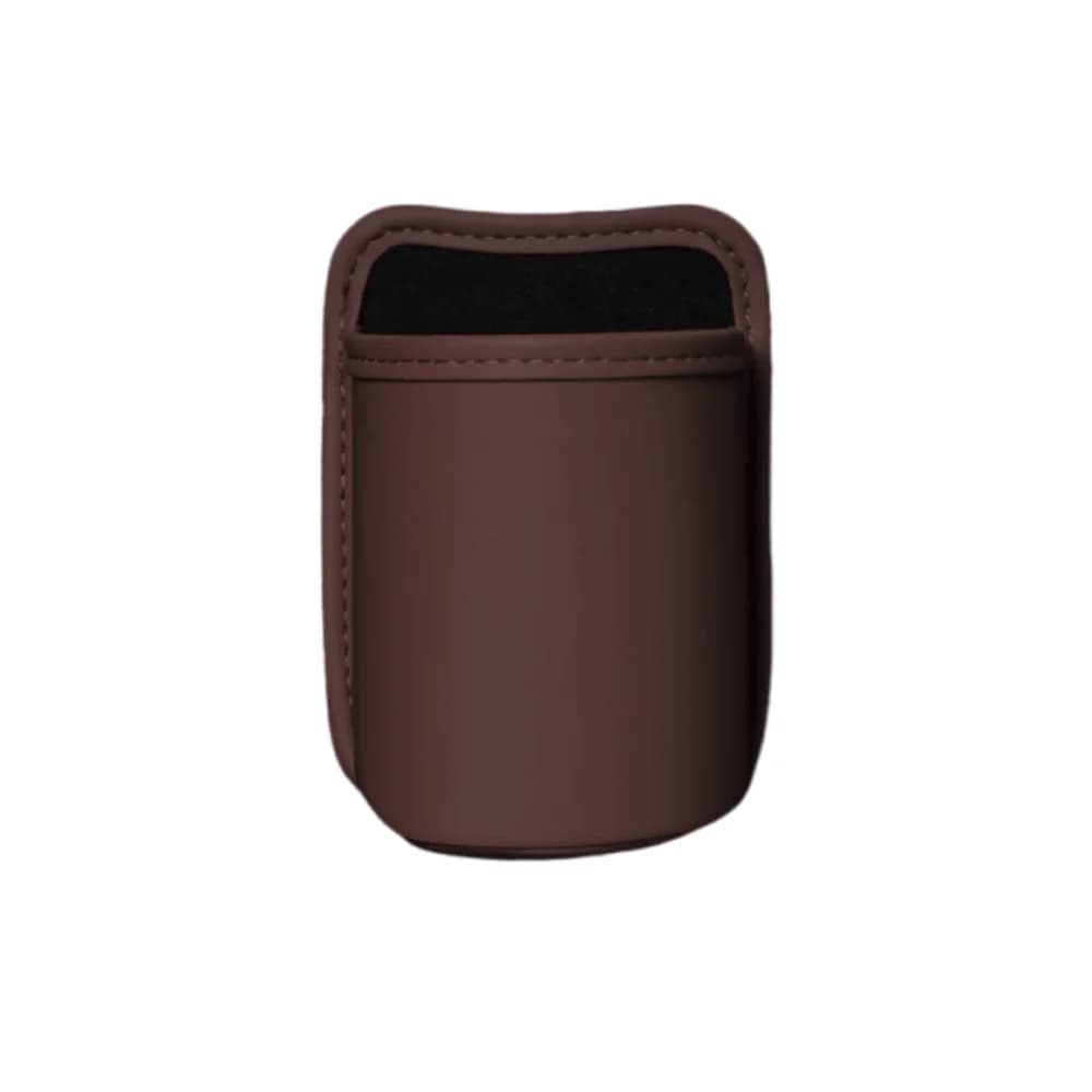 Portabicchieri per Auto in Pelle Resistente, Impermeabile, Salvaspazio, Design a Clip, Cestino per Rifiuti Resistente all'Usura, Contenitore per Oggetti Vari