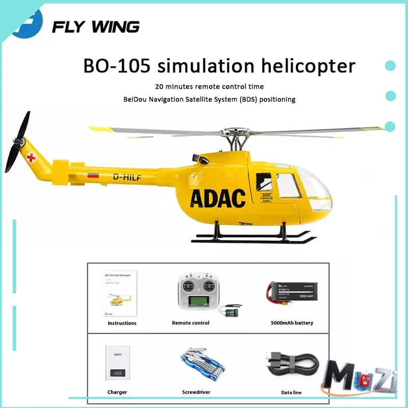 Flying Wing Bo105 Simulazione Telecomando a livello 470 Rc Elicottero multifunzionale H1 Controllo di volo Gps Ritorno con un clic