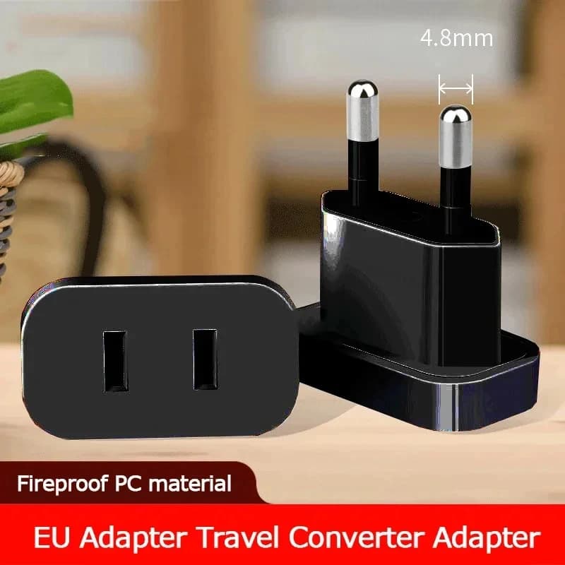 1 pz 4.8mm/4.0mm Spina di Alimentazione Adattatore Da US A UE Europa Spina Da US A KR Spina di Alimentazione Convertitore Adattatore Da Viaggio Convertitore di Potenza presa