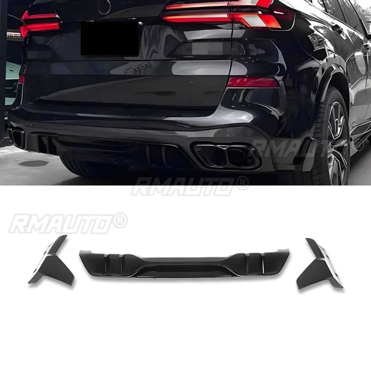 Car Rear Bumper Lip Splitter Diffuser Bumper Protector Body Kit For BMW X5 G05 2023+ Car Accessories