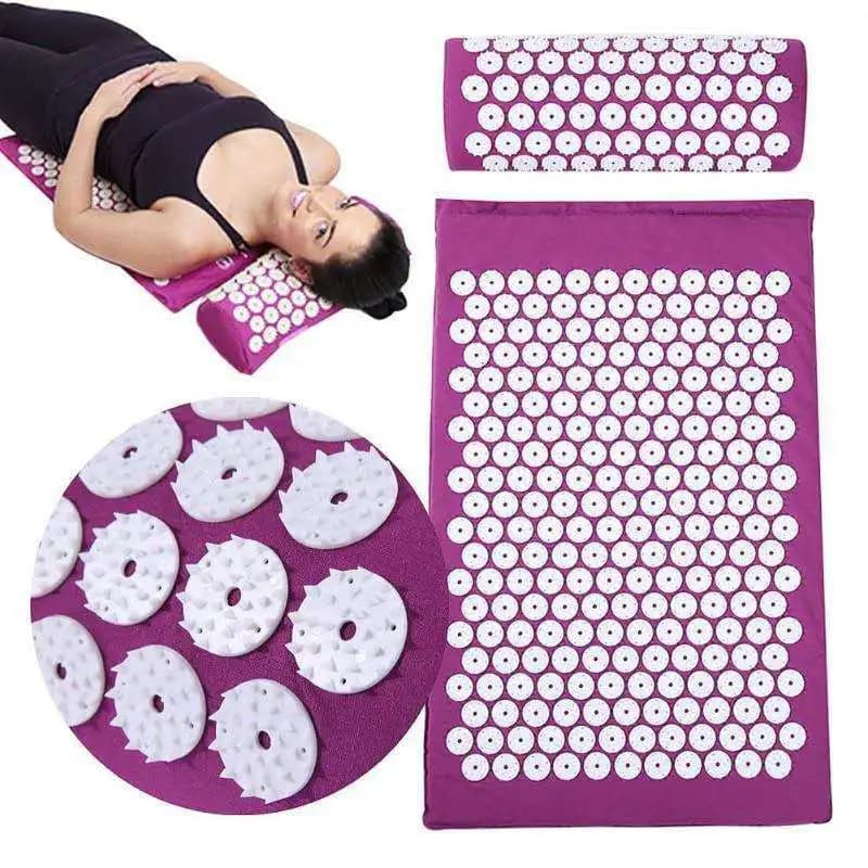 Typing Mat for Back Foot Acupuncture Mat Set of cushions Yoga Massage Mat Kuznetsov Massage Pad for Massage