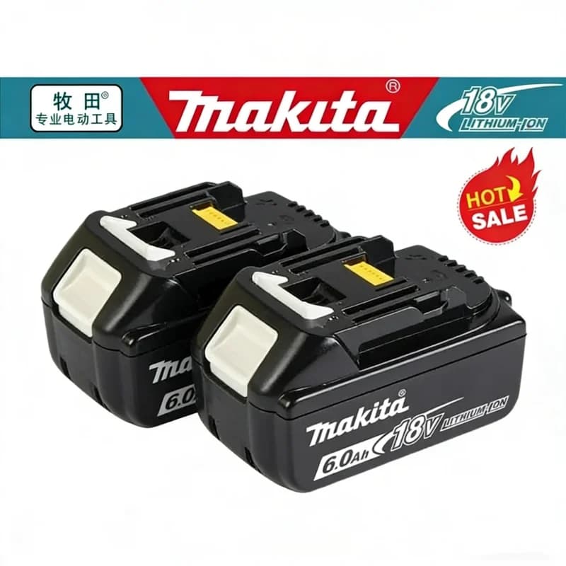 Set Batteria e Caricabatterie Makita BL1860 BL1850B BL1850 BL1840 BL1830 BL1890 18V, Batterie di Ricambio per Utensili Elettrici