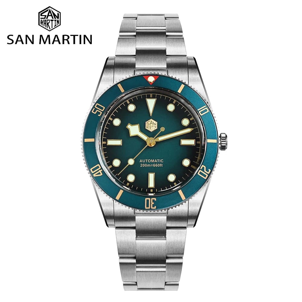 Orologio Subacqueo San Martin 37mm SN0138 Versione Aggiornata BB54 Retro 28800BPH Automatico Meccanico di Lusso con Vetro Zaffiro 20Bar per Uomo