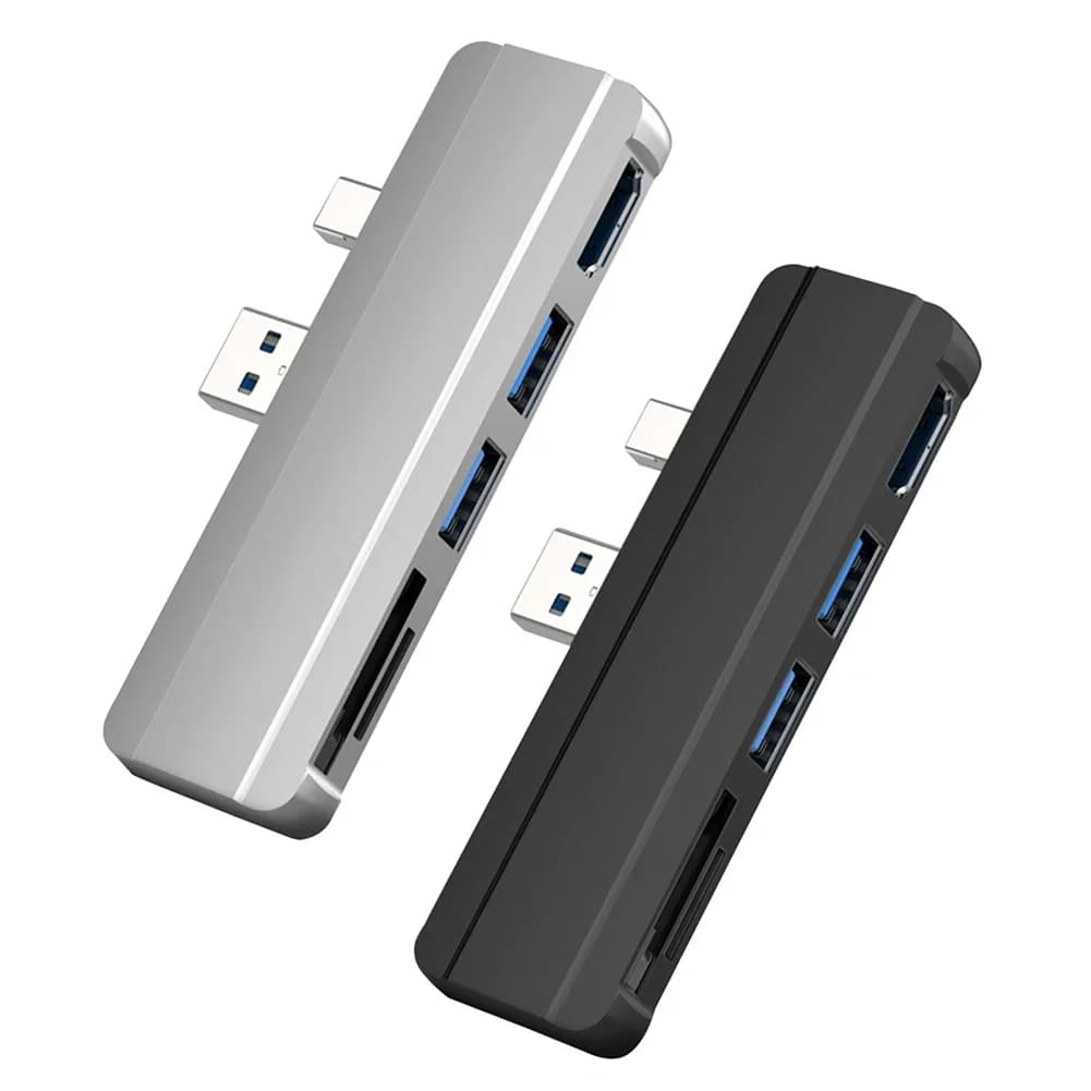 Per Microsoft Surface Pro 6 5 4 Hub Docking Station USB con adattatore convertitore per lettore di Slot per schede di memoria USB 3.0 compatibile con HDMI 4K