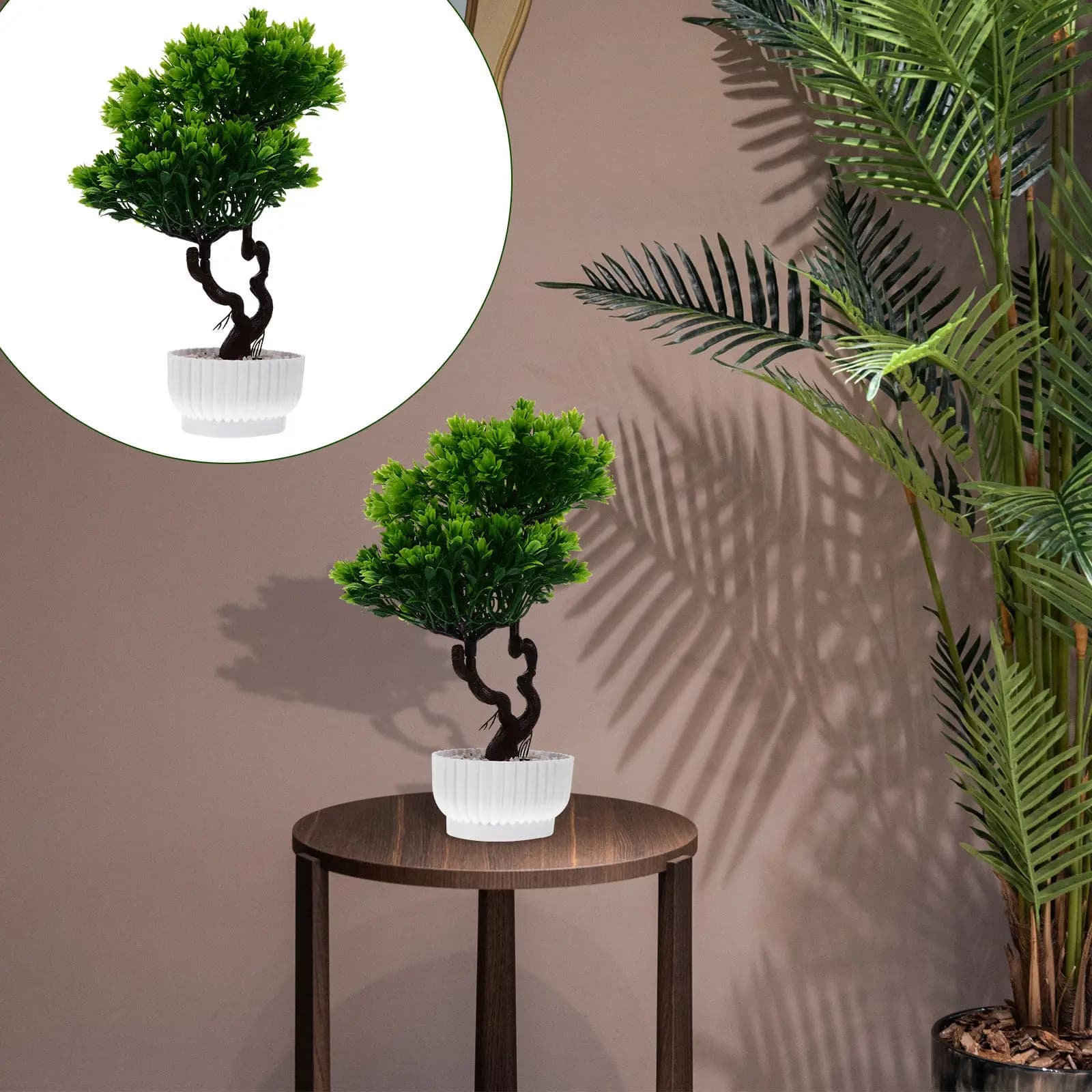 Simulation Bonsai Ornament Fake Welcome Pine Artificial Plant Elegant Home Office Decor Realistic Faux Potted Tree Stylish