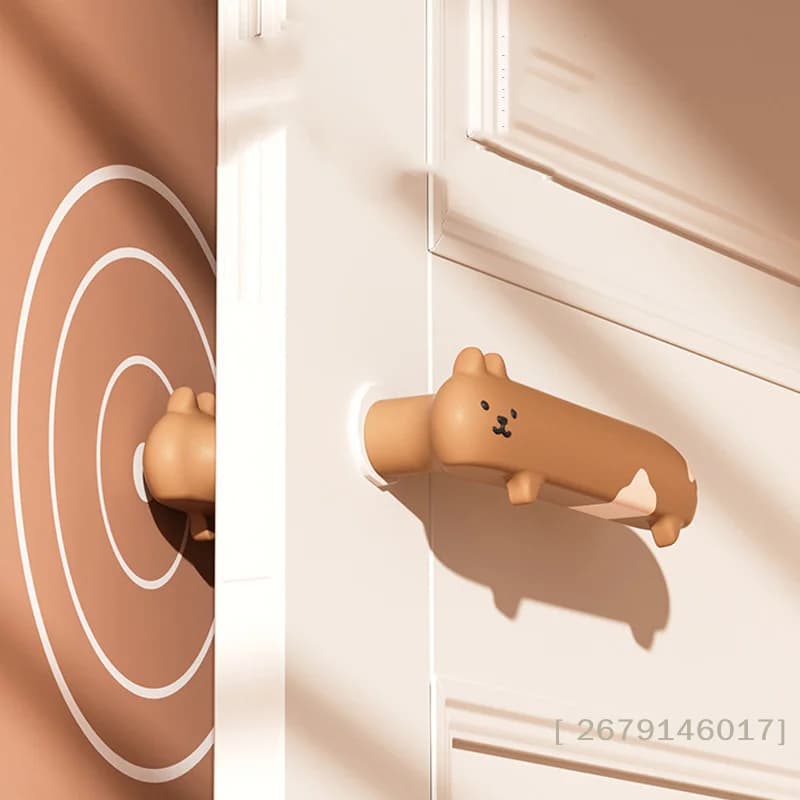 【YY26】Copri Maniglia Porta in Silicone Antiurto, Protezione per Bambini, Coprimaniglia Domestico Antifreddo