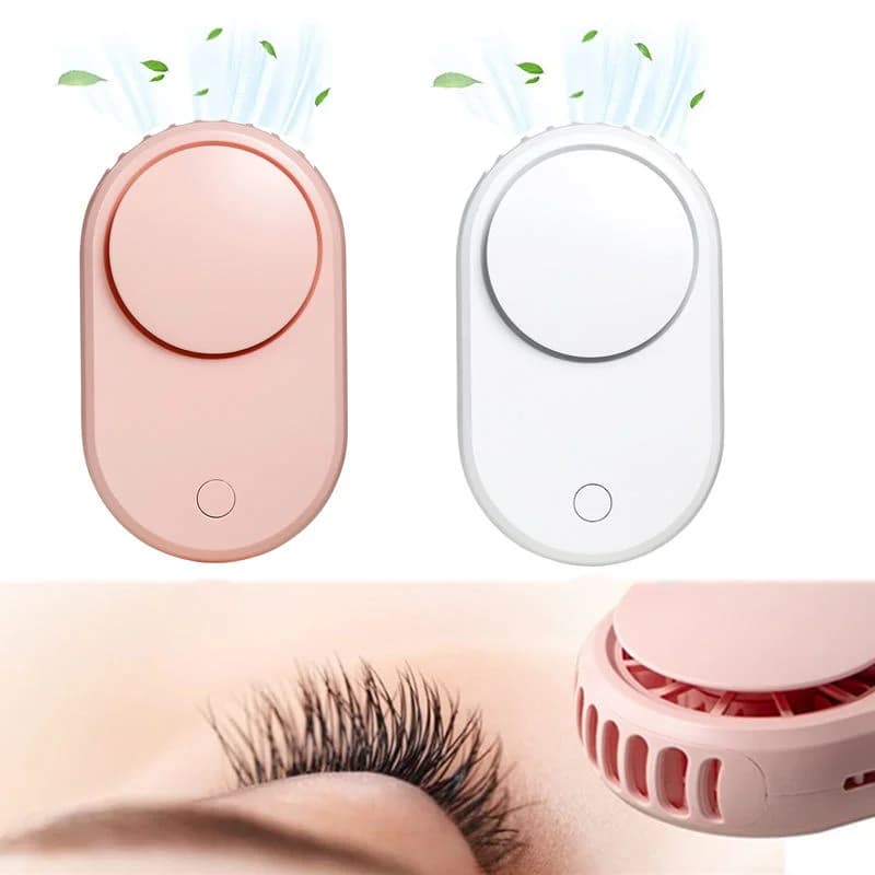 Portable USB Eyelash Fan Air Conditioning Supplies For Eyelash Extension Eyelash Collar For Eyelashes Quick Drying In summer