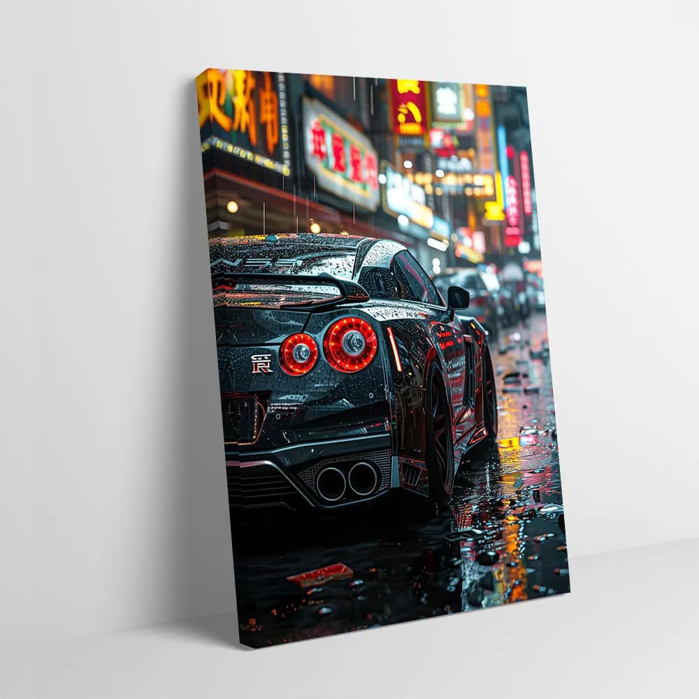 GTR R35 Street City Poster Customizable Printed Canvas Painting for Pictures Wall Art Bedroom Decoration Living Room Decorations
