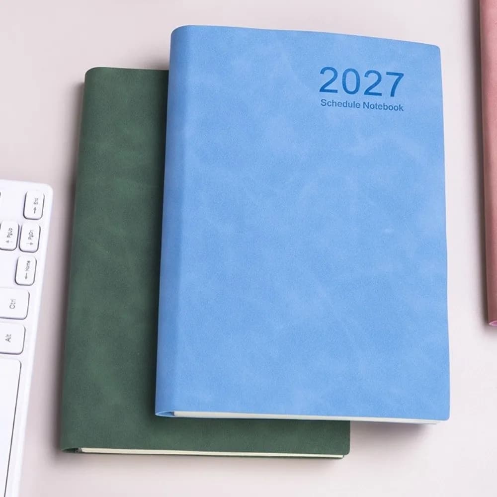 320 Pages 2027 Daily Planner Notebooks Portable Convenient Efficiency Schedule Notebook English/Spanish Calendar