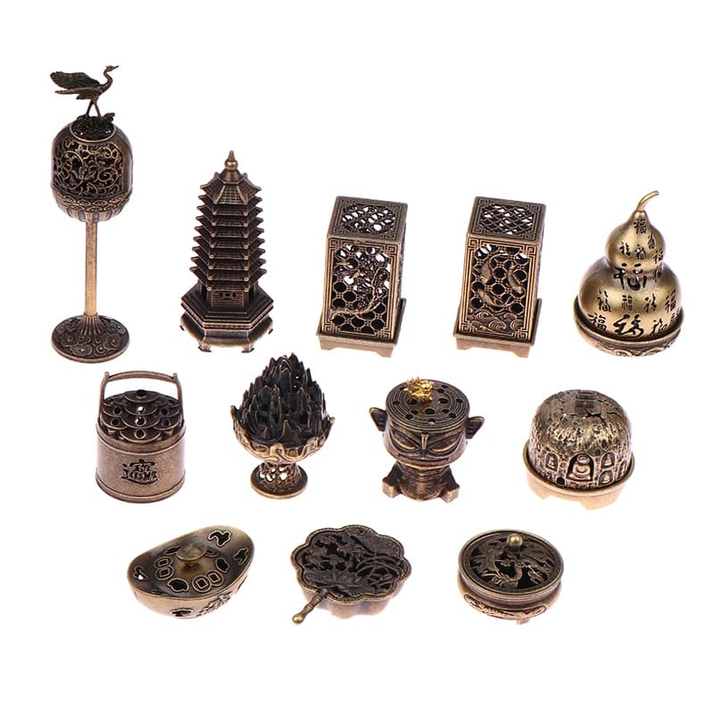 1 Pc Brass Incense Burner,Metal Aromatherapy Holder,Unscented,Ideal For Yoga Meditation,Bedroom Ambiance,Home Decor