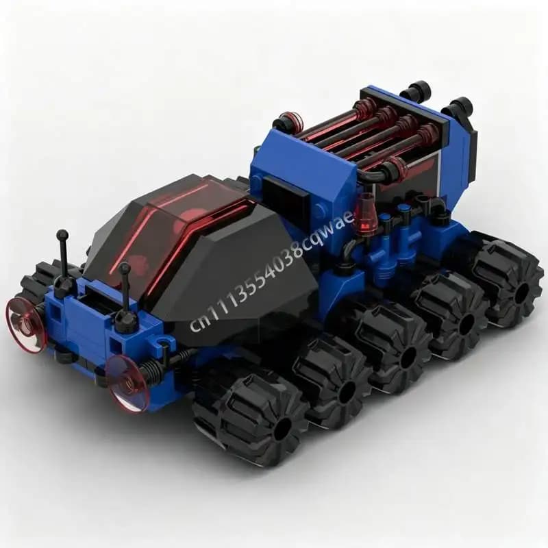 NEW 141PCS Blue Police Bug Vehicle Model MOC Custom Puzzle DIY Assembly Building Blocks Technical Toy Collection Display Gifts