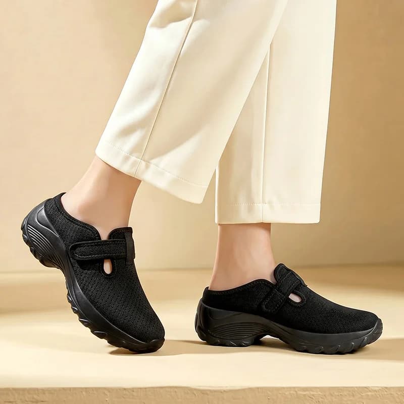 Women Breathable Mesh Walking Shoes Lightweight Cushioned Soft Sole Casual Sneakers Non Slip Outdoor Sports Trainers Daily Joggi