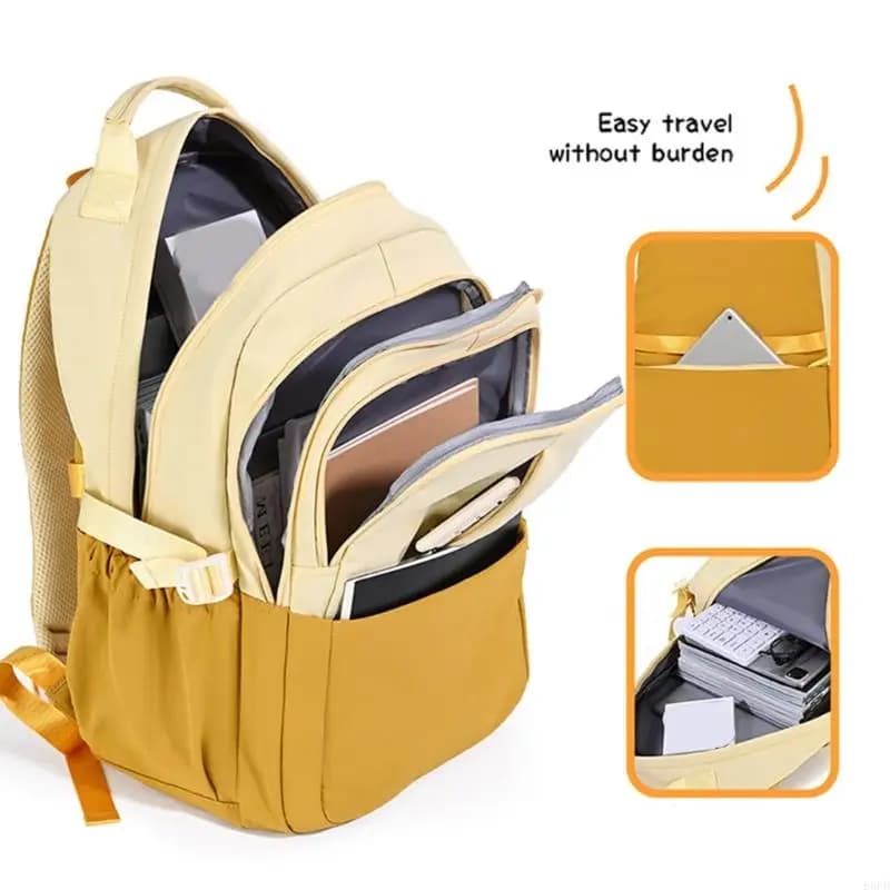 2025 Borsa preppy alla Zaini semplici Zaini scolastici Borsa per laptop Zaino casual Borsa per pendolari da lavoro Borsa da