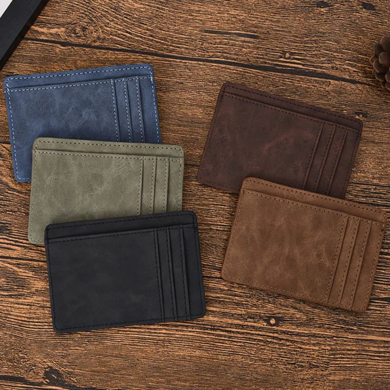 Men Wallet Slim Credit Card Holder Business Male Portable Mini Travel Purse For Man
