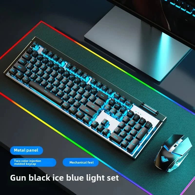 Accessori con 1600 DPI per notebook desktop E-sports Home2.4G Set tastiera e mouse wireless, giochi ricaricabili T610