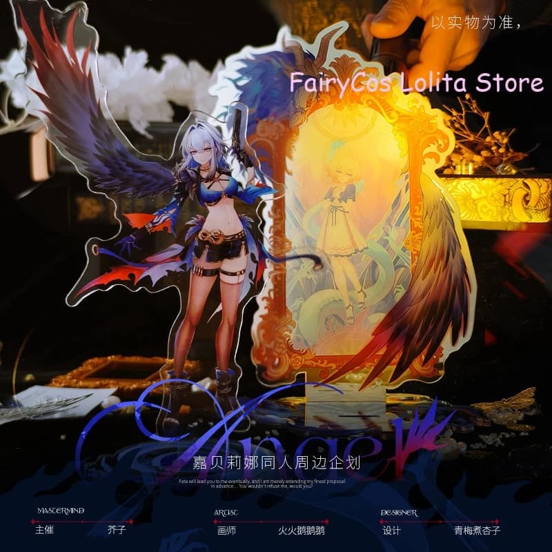 Anime GALBRENA Wuthering Waves Tema Acrilico Modello di supporto Figura Piatti in piedi Gioco Doujin Cosplay Ornamento da tavolo