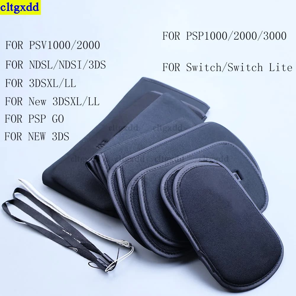 cltgxdd Borsa protettiva per schermo morbido in spugna da 1 pezzo adatta per PSP GO 1000 2000 3000 PSP PSV NS Switch Lite custodia per giochi