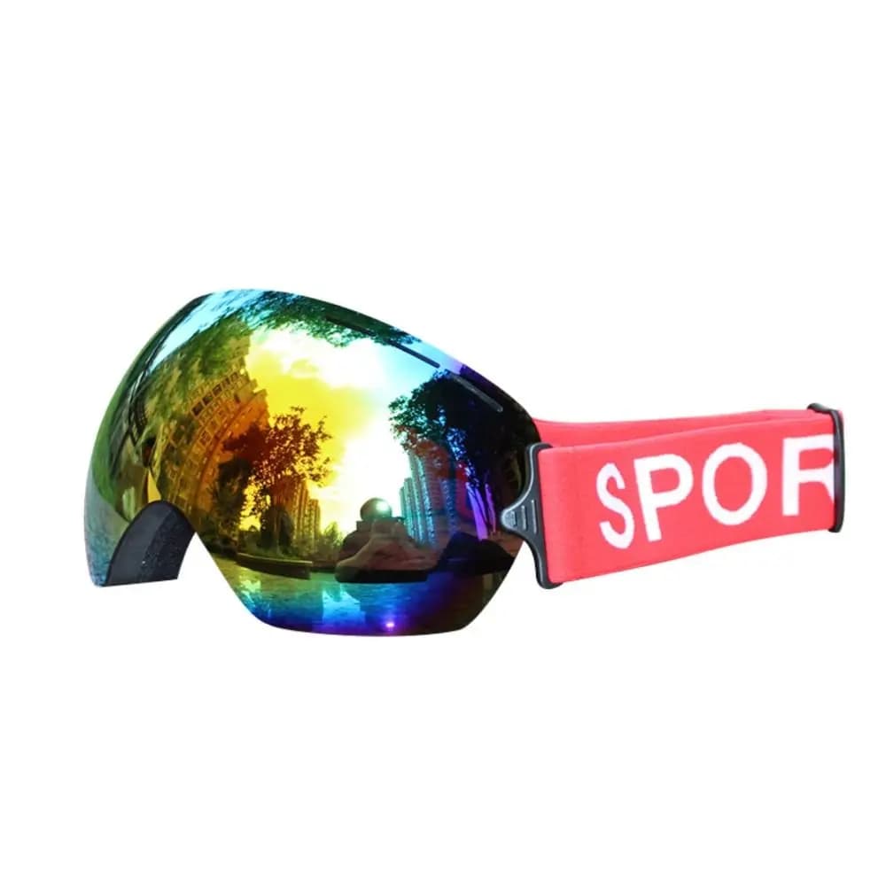 Occhiali da Sci con Montatura Grande, Professionali e Leggeri, Protezione UV400 Antiappannamento per Snowboard e Sport Invernali