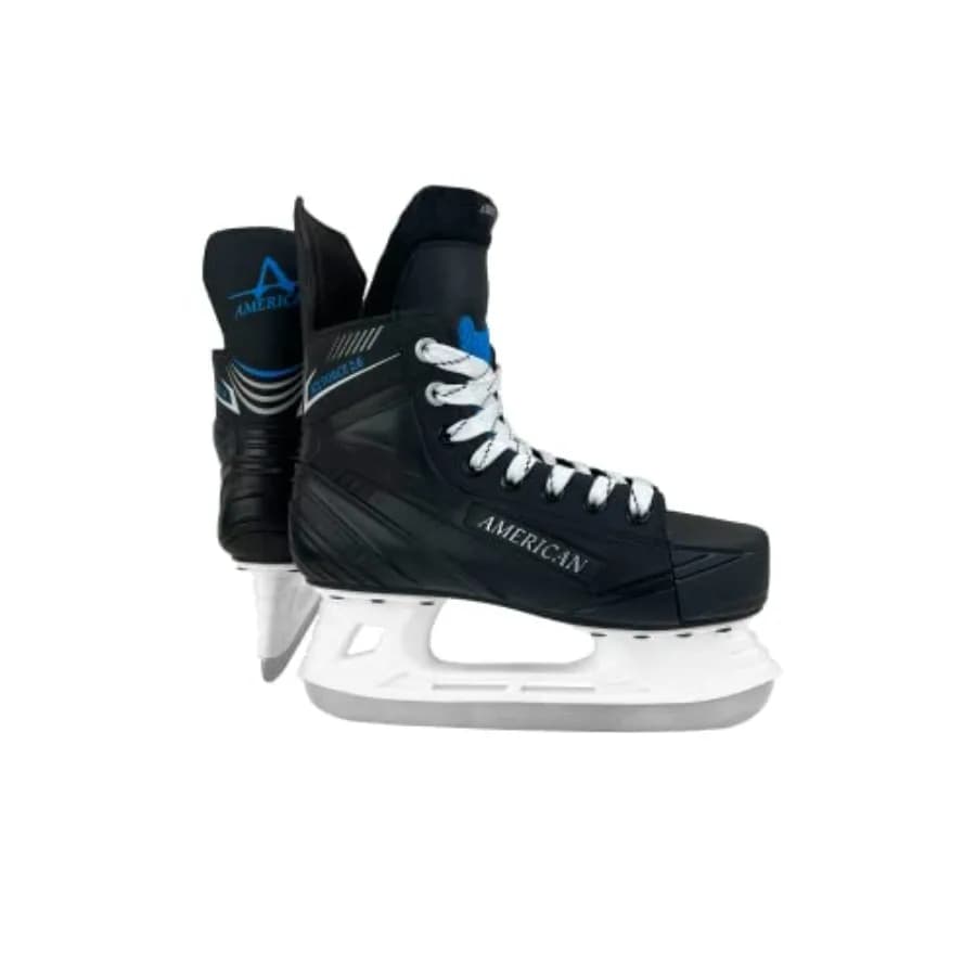 Pattini da Hockey su Ghiaccio American Athletic Ice Force per Uomo - Pattini Leggeri con Supporto Rinforzato per la Caviglia e Rivestimento Resistente all'Umidità
