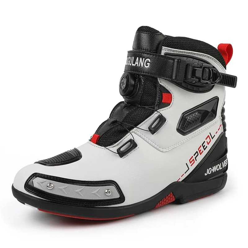 Stivali da moto quattro stagioni da uomo taglie forti protezione di sicurezza alta scarpa da moto stivali da fondo stivali da equitazione all'aperto