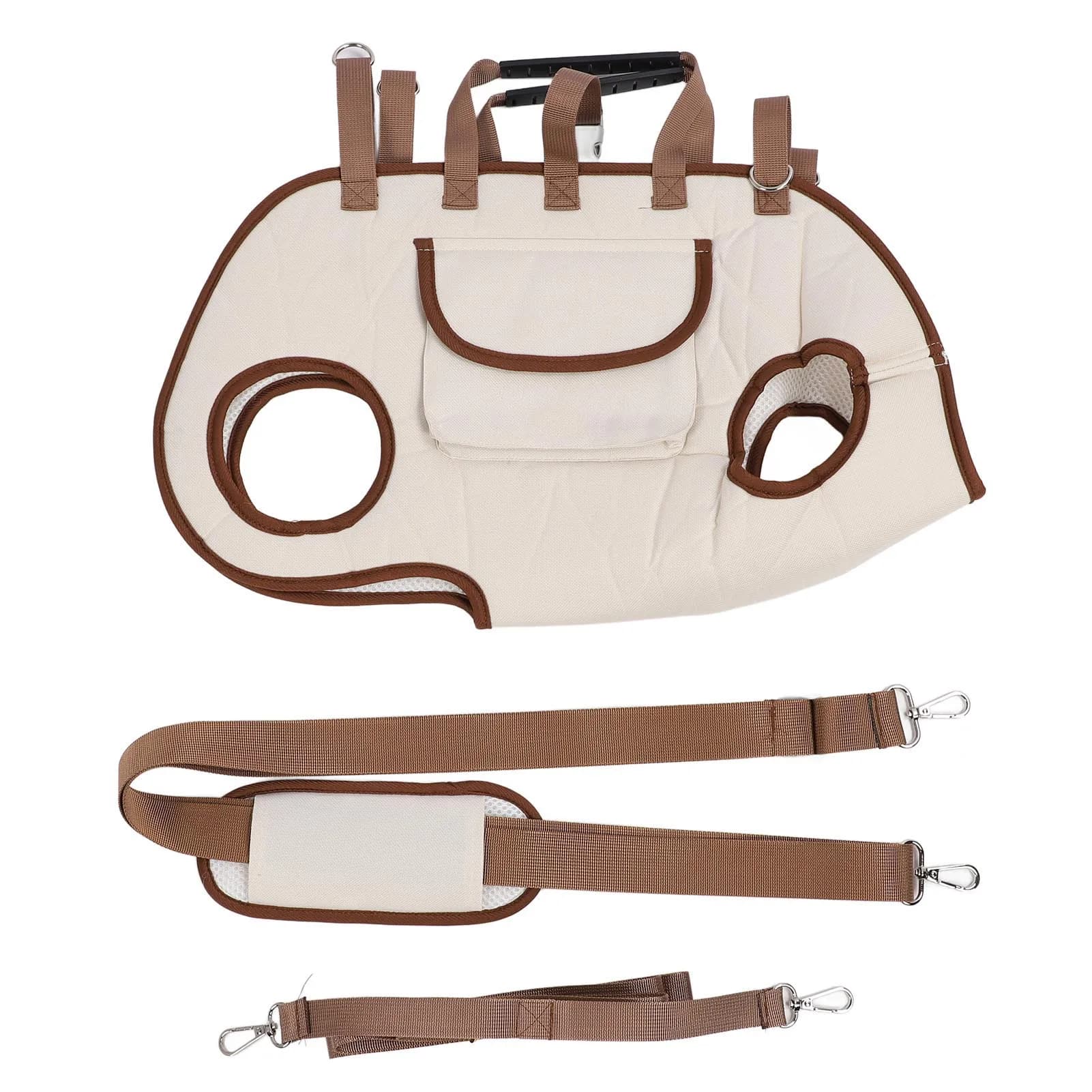 Zaino Trasportino per Cani e Gatti, Portatile, Traspirante, Multifunzionale, con Imbracatura di Sollevamento e Tracolla per Esterni