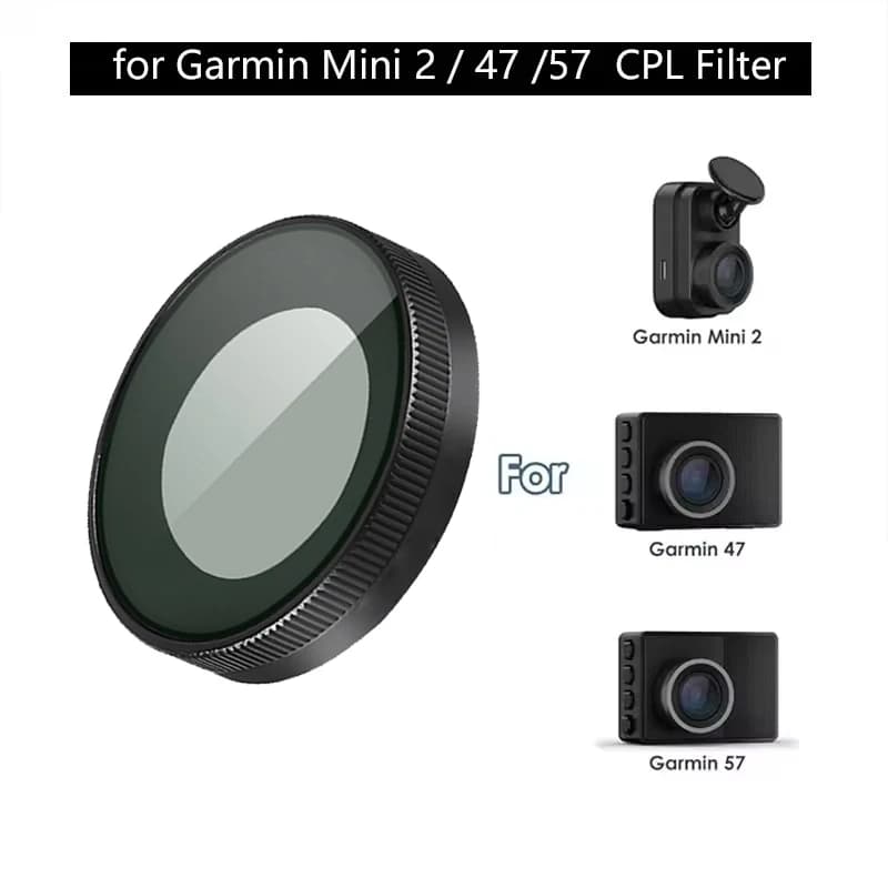 Per Garmin Dash Cam 45 46 47 55 56 57 Mini Mini 2 Riduce l'abbagliamento e la riflessione Migliora il filtro cpl a contrasto